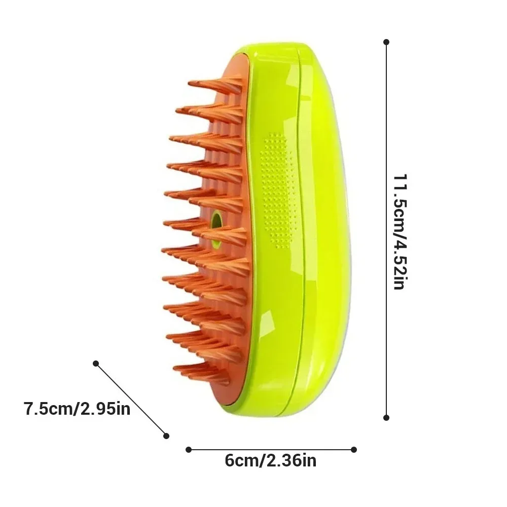 Cat Dog Steamy Brush Steam Brush Electric Sprayer for Massage Pet Grooming Tool Shedding 3 in 1 Electric Sprays Massage Combs 5