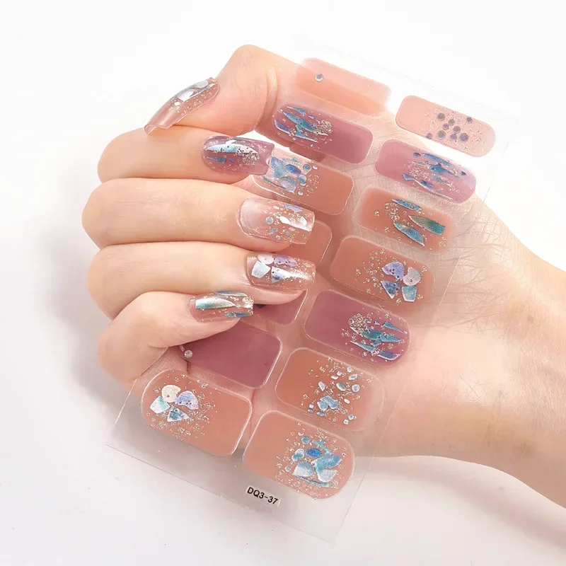 For Women Girls Full Beauty High Quality Stickers For Nails Patterned Nail Stickers Wholesale Supplise Nail Strips Art 4